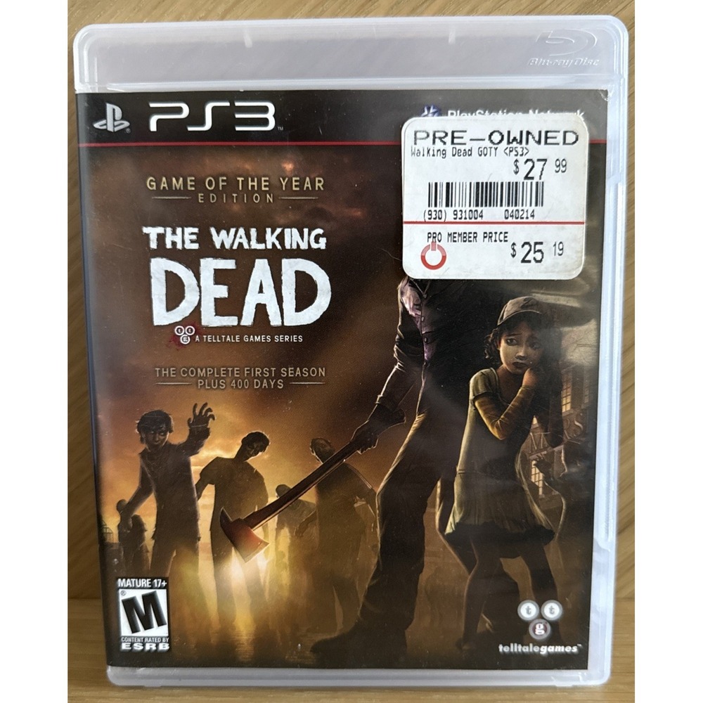 The‎ Walking Dead -- Game of the Year Edition (Sony PlayStation 3, 2013) CIB